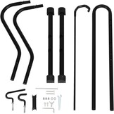 Fiets vloerstandaard vrijstaande staande staande fietsenstalling opbergrek ruimtebesparend geschikt voor mountainbike, racefiets, voor fiets met wieldiameter max. 27,5 inch