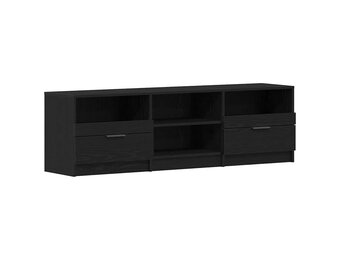 vidaXL TV-kast met lade Zwart 150 x 33.5 x 45 cm Bewerkt hout