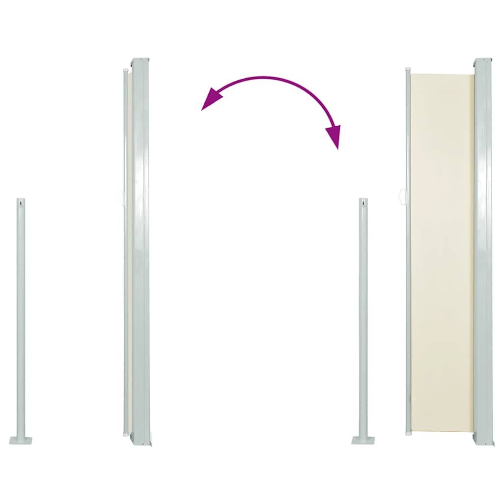 VidaXL Uittrekbaar Tuinscherm (100x500cm) Crème - 48% Korting!