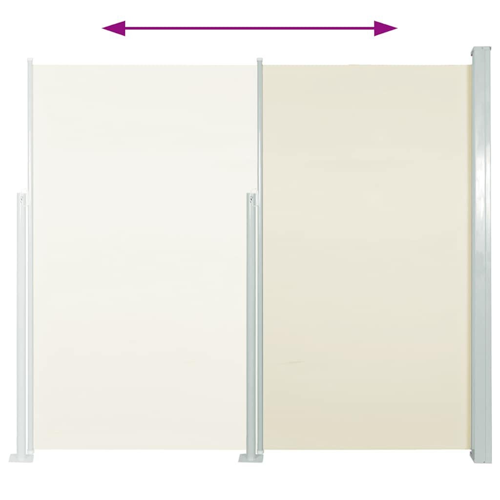 VidaXL Uittrekbaar Tuinscherm (100x500cm) Crème - 48% Korting!
