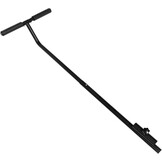 Trampoline handgreep roestvrij staal zwart voor mini-trampoline - Enkele greepstang voor fitness, binnen & buiten, kinderen & volwassenen