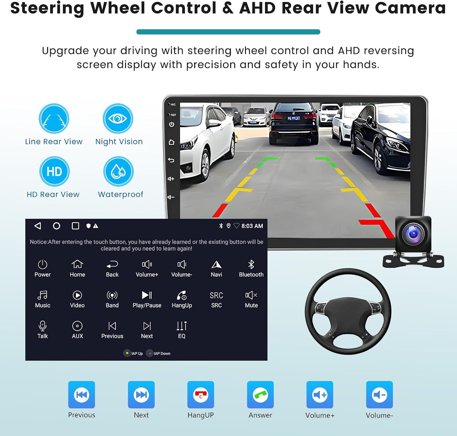 Hikity 2+64G Android 13 Car Stereo voor Opel Astra H 2004-2008 Zafira B 2005-2015 Carplay Draadloze Android Auto, 9 'touchscreen radio met Mirror Link GPS Bluetooth FM RDS WiFi EQ SWC MIC Camera