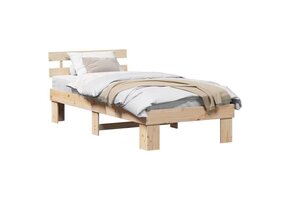 vidaXL Bedframe Bruin 90x200cm - 56% Korting!