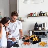 5x Siliconen Airfryer Manden | Herbruikbaar | Dual Zone | 54% Korting