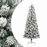 Kunstkerstboom met Sneeuw & Scharnieren - 180cm (69% korting)