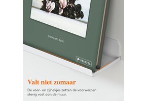 Zwevende Acryl Wandplanken Wit (4 stuks) - 45% Korting!