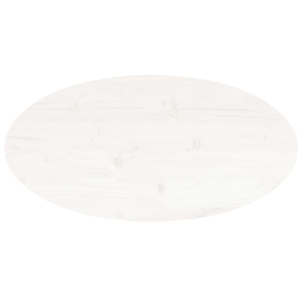 Tafelblad Grenenhout 80x40 cm Wit - 70% Korting!