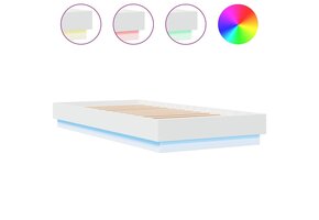 VidaXL Bedframe Wit met LED - 63% Korting!