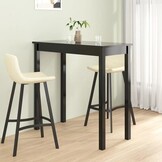 VidaXL Bartafel Zwart MDF - 56% Korting!