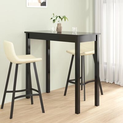 VidaXL Bartafel Zwart MDF - 56% Korting!