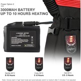 SNOW DEER Motorhandschoenen XL, Verwarmd, Waterdicht, 3000mAh Batterij of 12V Motor Kabel