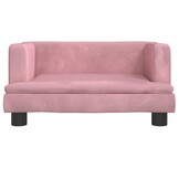 Kinderbank Fluweel Roze 60x40x30 cm | 60% Korting