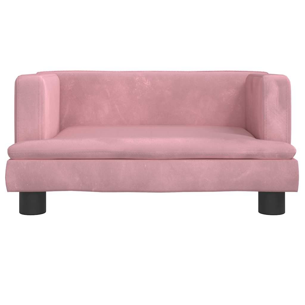 Kinderbank Fluweel Roze 60x40x30 cm | 60% Korting
