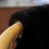 Zwart Pluche Vloerkleed Konijnenbontlook (120x180cm) - 34% Korting