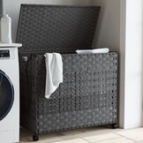 vidaXL Wasmand op wielen - Rotan Grijs (34% korting!)
