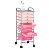 vidaXL Opbergtrolley met 10 lades - 58% korting!