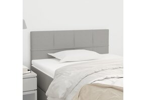Hoofdbord 90x5x78/88 cm Stof Lichtgrijs - 76% Korting