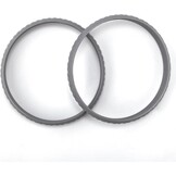 2x Grijze Patellapees Steunbandjes - Siliconen Knie Stabilisator voor Sport