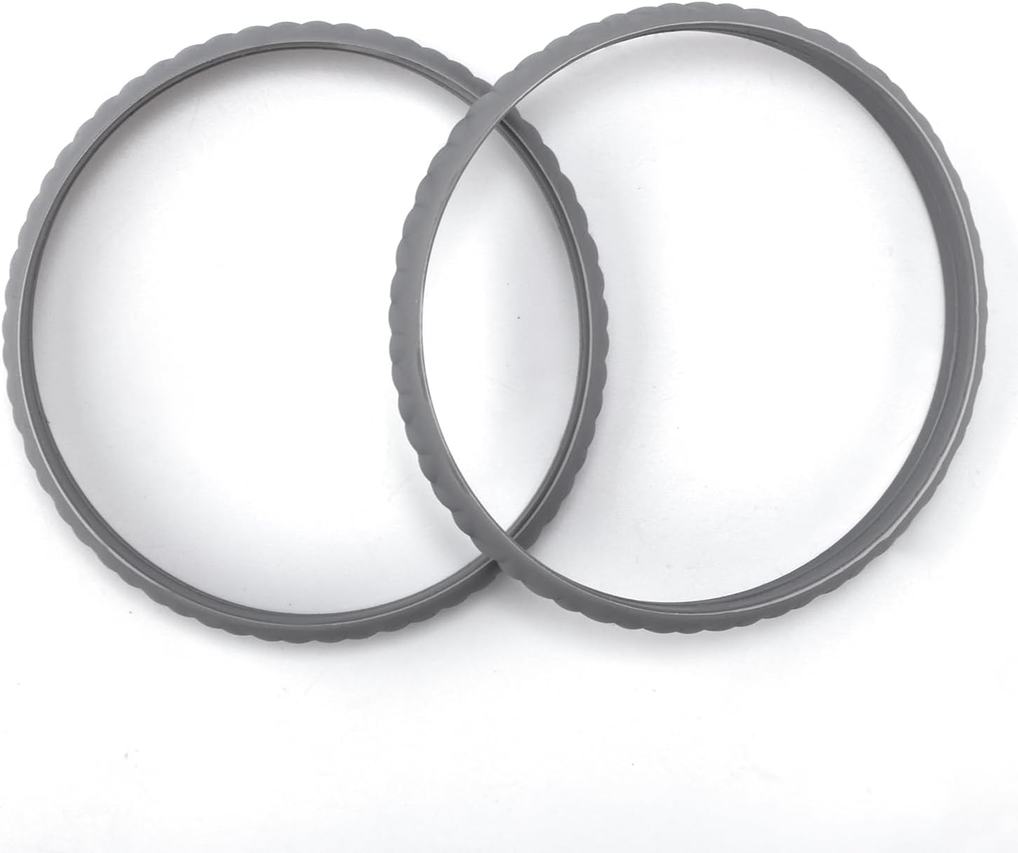 2x Grijze Patellapees Steunbandjes - Siliconen Knie Stabilisator voor Sport