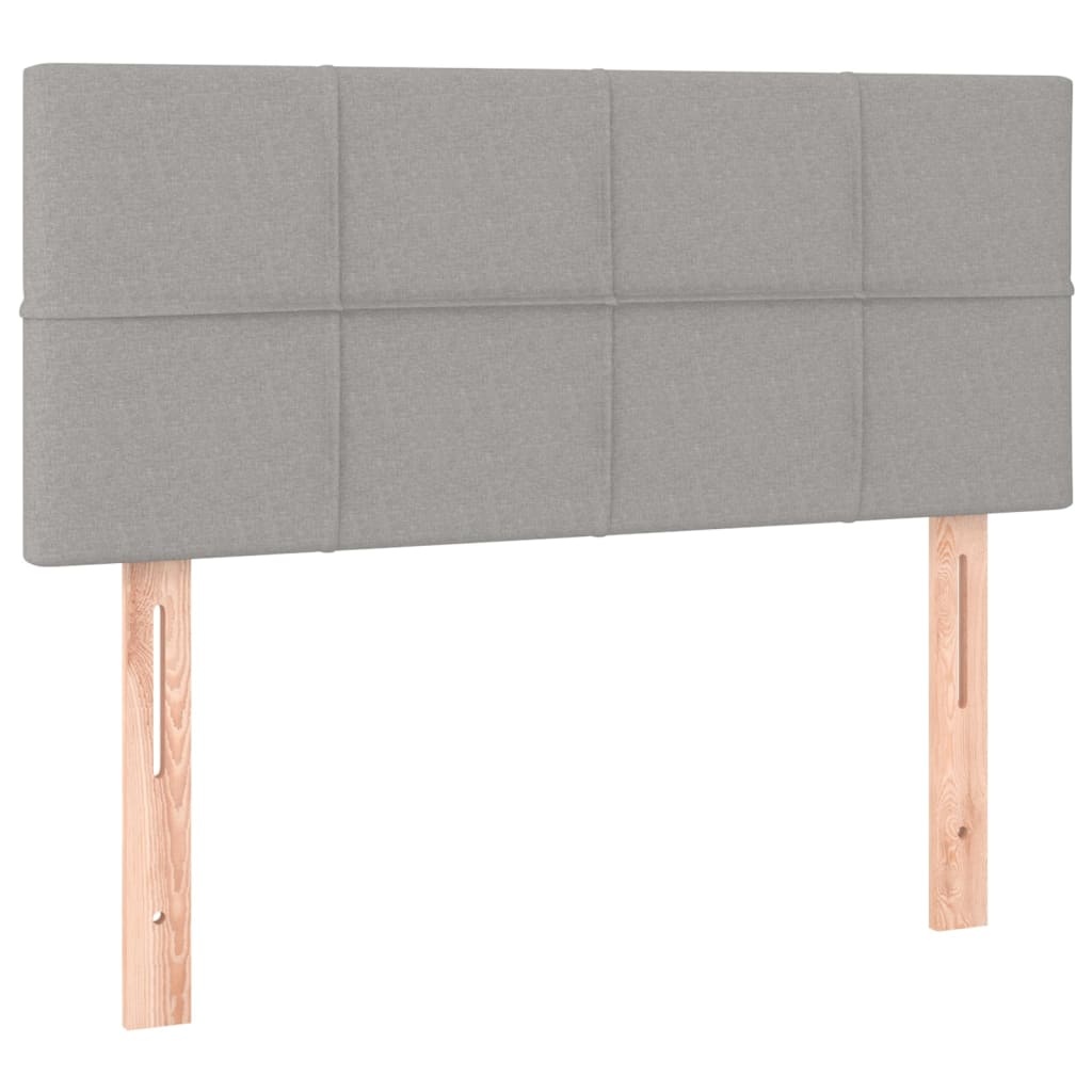 Hoofdbord 90x5x78/88 cm Stof Lichtgrijs - 76% Korting