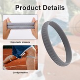 2x Grijze Patellapees Steunbandjes - Siliconen Knie Stabilisator voor Sport