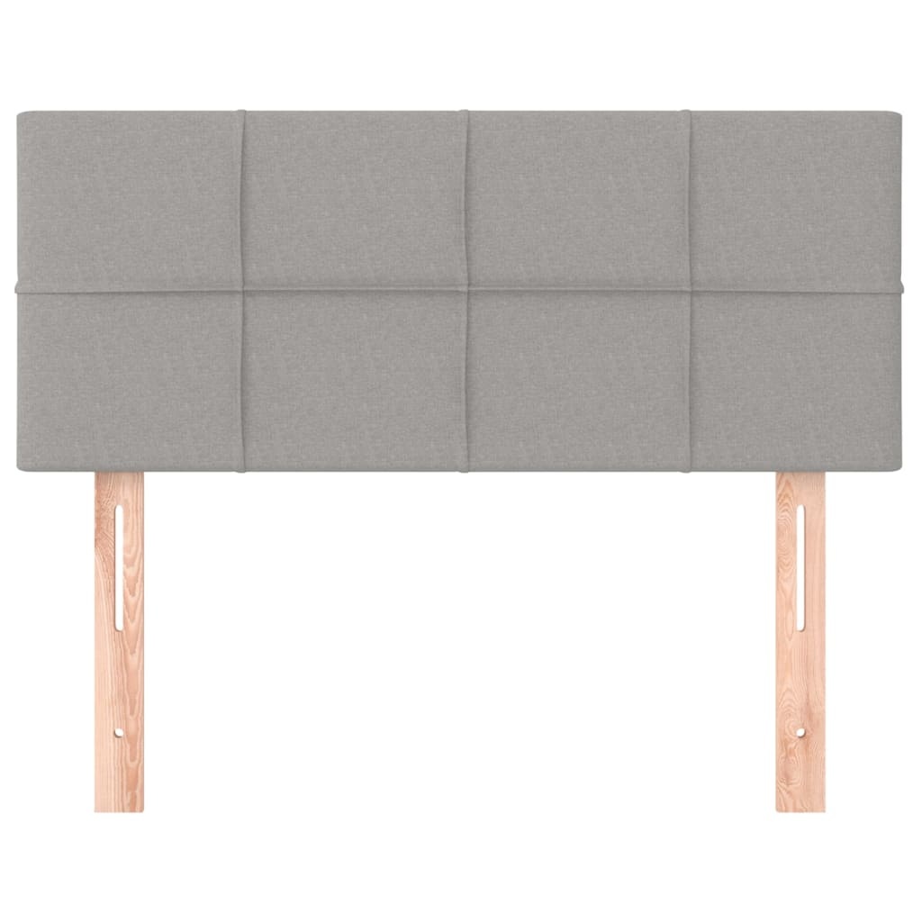 Hoofdbord 90x5x78/88 cm Stof Lichtgrijs - 76% Korting