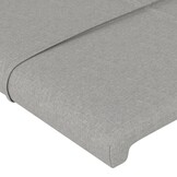 Hoofdbord 90x5x78/88 cm Stof Lichtgrijs - 76% Korting