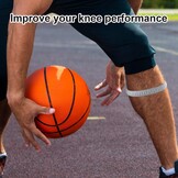 2x Grijze Patellapees Steunbandjes - Siliconen Knie Stabilisator voor Sport