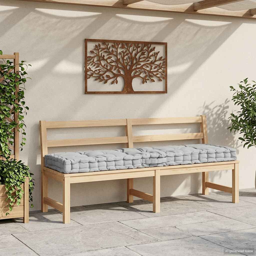 Palletkussen Grijs Katoen 120x40cm - 33% Korting!