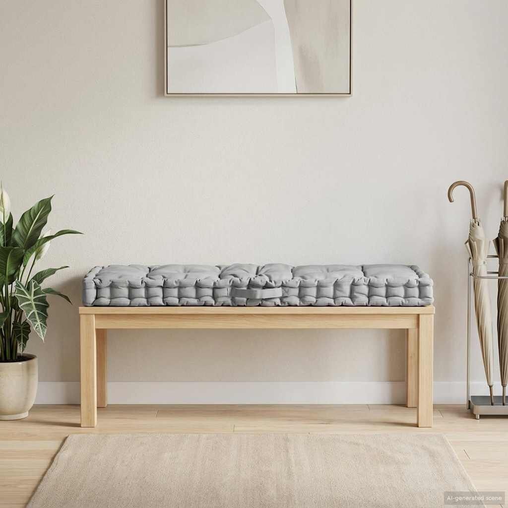 Palletkussen Grijs Katoen 120x40cm - 33% Korting!