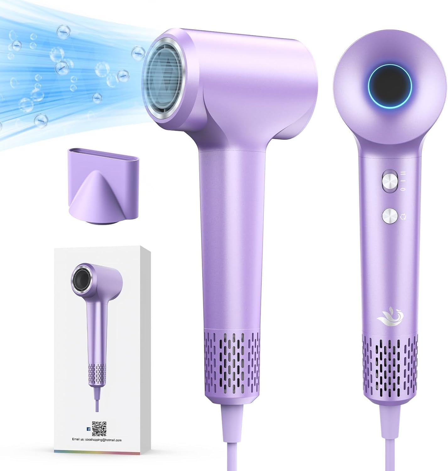 Karfuns Ionische Haardroger: Snel & Stille Droging (29% korting)