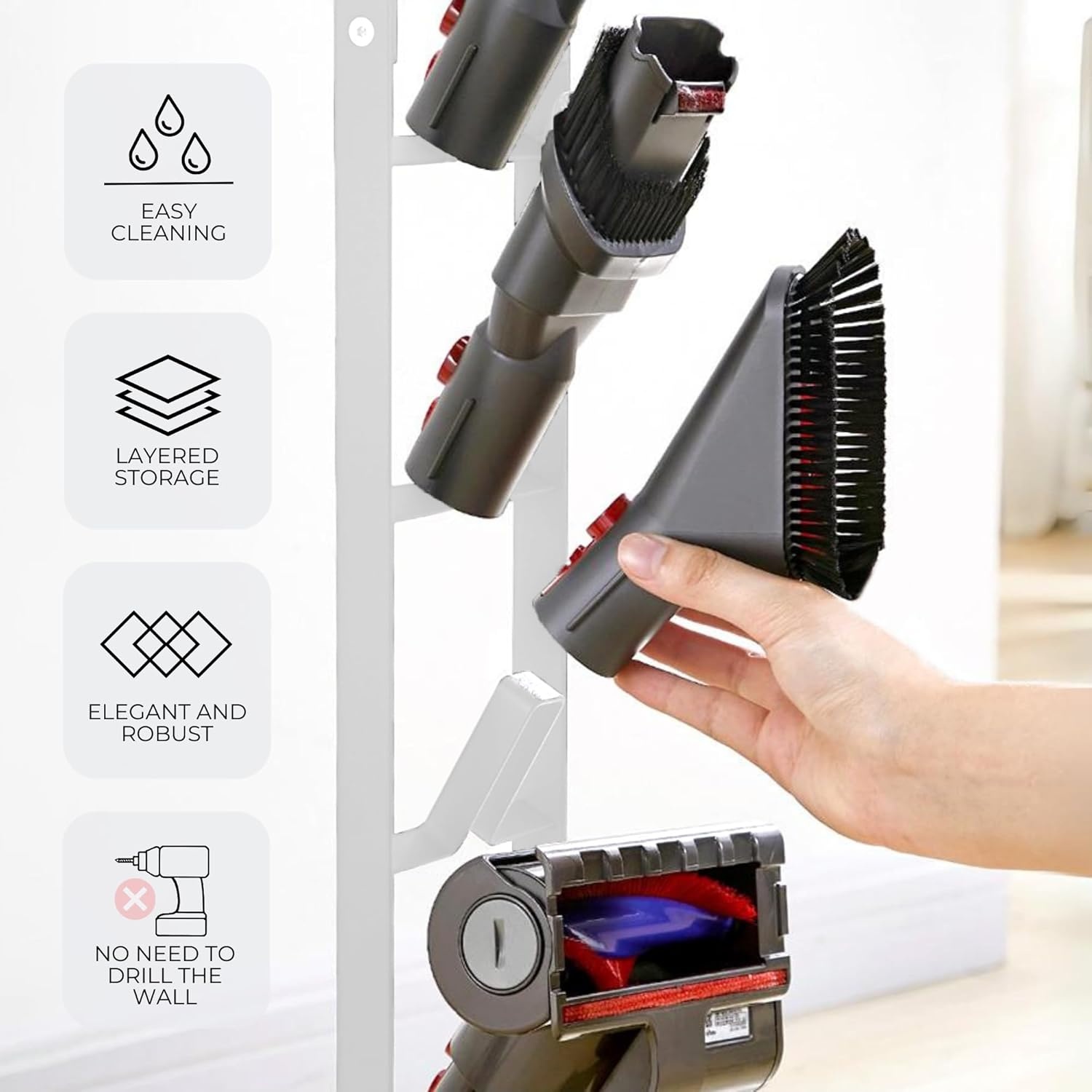 Dyson Stofzuigerstandaard Zwart - 33% Korting - Boorvrij