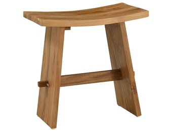 VidaXL Badkamer Kruk Bruin (34% Korting) - Massief Teakhout