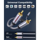 RCA Y-kabel 3m - 48% Korting | Subwoofer & Versterker