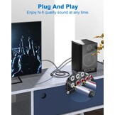 RCA Y-kabel 3m - 48% Korting | Subwoofer & Versterker