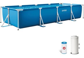 Rechthoekig Zwembad 7127L Blauw met Zandfilterpomp - 41% Korting!