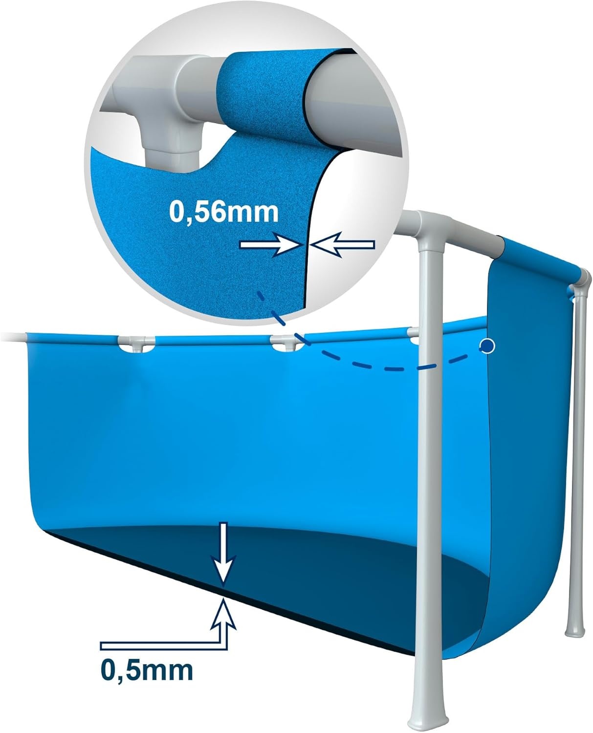 Intex Frame Zwembad 7127L Blauw - 35% Korting!
