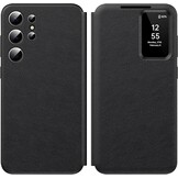 Smart Clear View Wallet Hoesje S22 Ultra 5G Zwart | -52% Korting