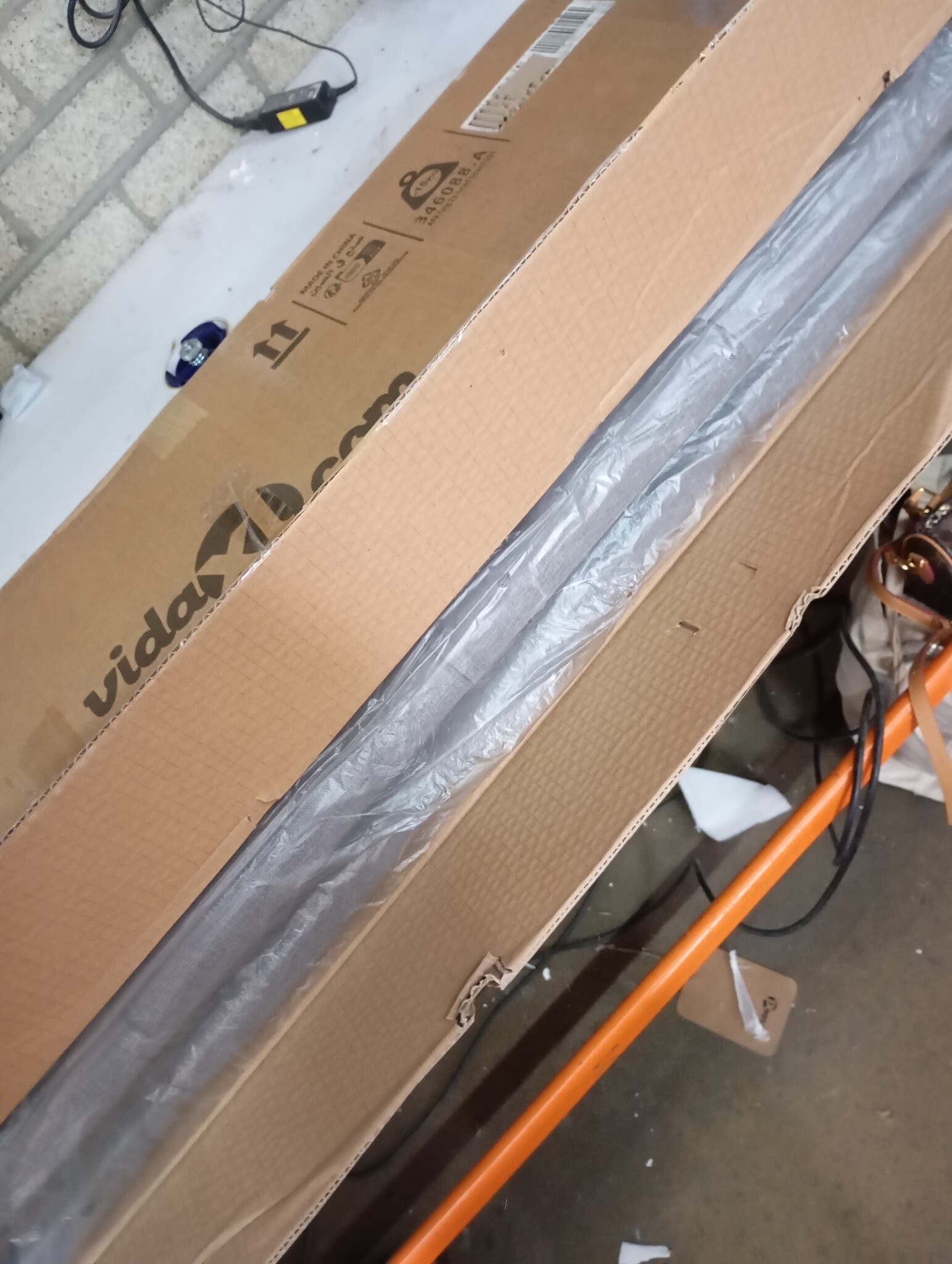 2x Hoofdbord 100x5x78/88cm Stof Lichtgrijs - 83% Korting