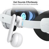 On-ear Hoofdtelefoon Meta Quest 3/2 - HD Geluid, Verstelbaar, Wit (58% Korting)