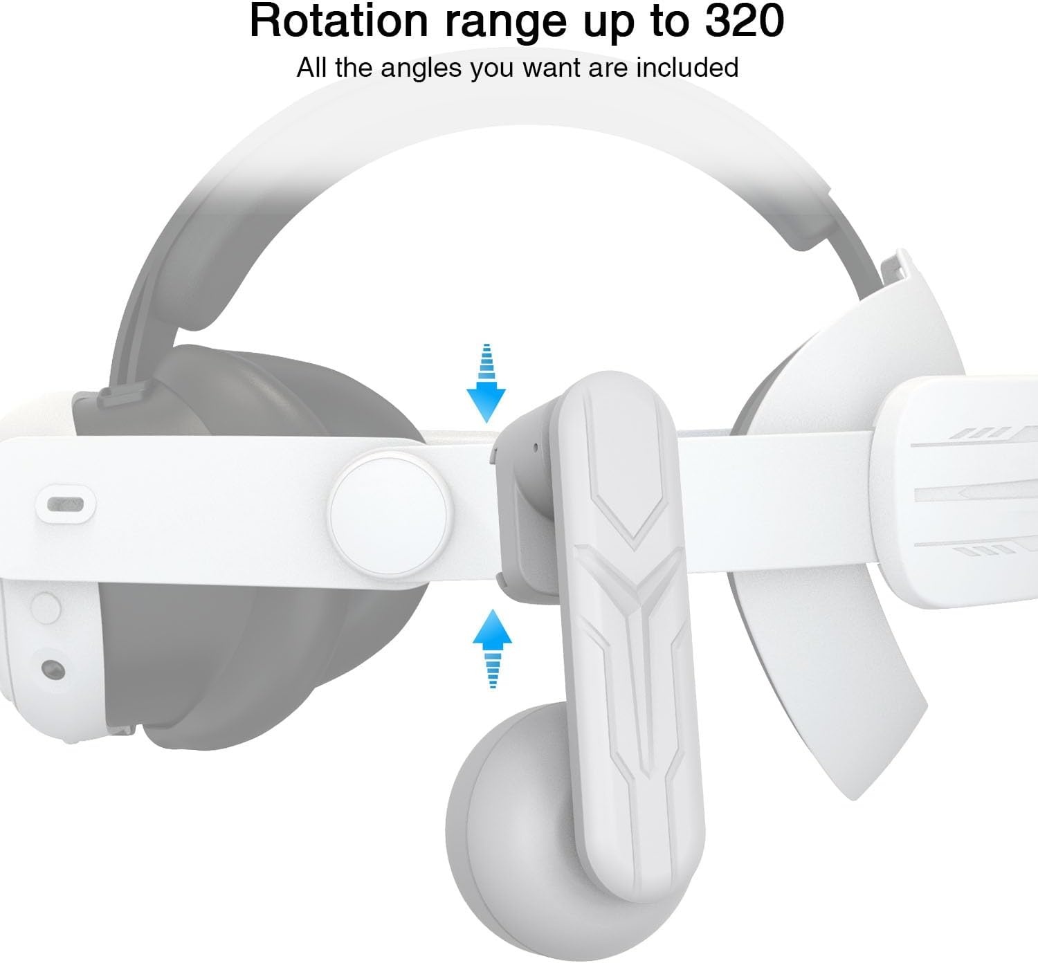 On-ear Hoofdtelefoon Meta Quest 3/2 - HD Geluid, Verstelbaar, Wit (58% Korting)