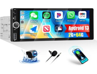 Android 13 Autoradio: Carplay, GPS, 6.86" Scherm - 35% Korting!