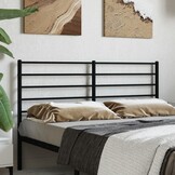 vidaXL Hoofdbord Metaal Zwart 120 cm - 59% Korting