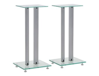 VidaXL Speakerstandaarden Glas/Alu 2 St - 75% Korting!