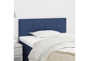 vidaXL Hoofdbord Blauw Stof 90x5x78/88 cm - 50% Korting