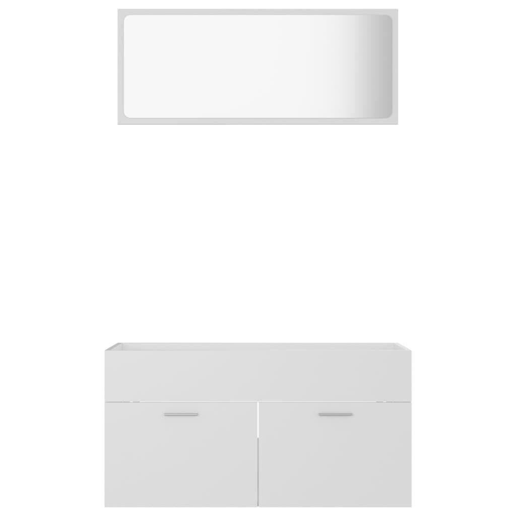 VidaXL Badkamermeubelset 2-delig (Wit) - 56% Korting!