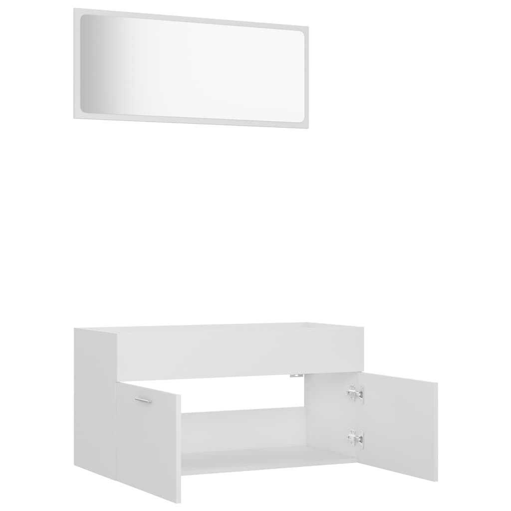 VidaXL Badkamermeubelset 2-delig (Wit) - 56% Korting!