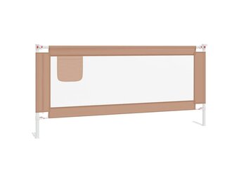 vidaXL Bedhekje Peuter Taupe 200x25cm - 60% Korting