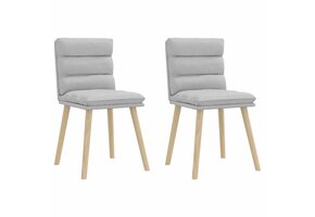 vidaXL Eetkamerstoelen Wolk Grijs - 2 stuks (46% korting)
