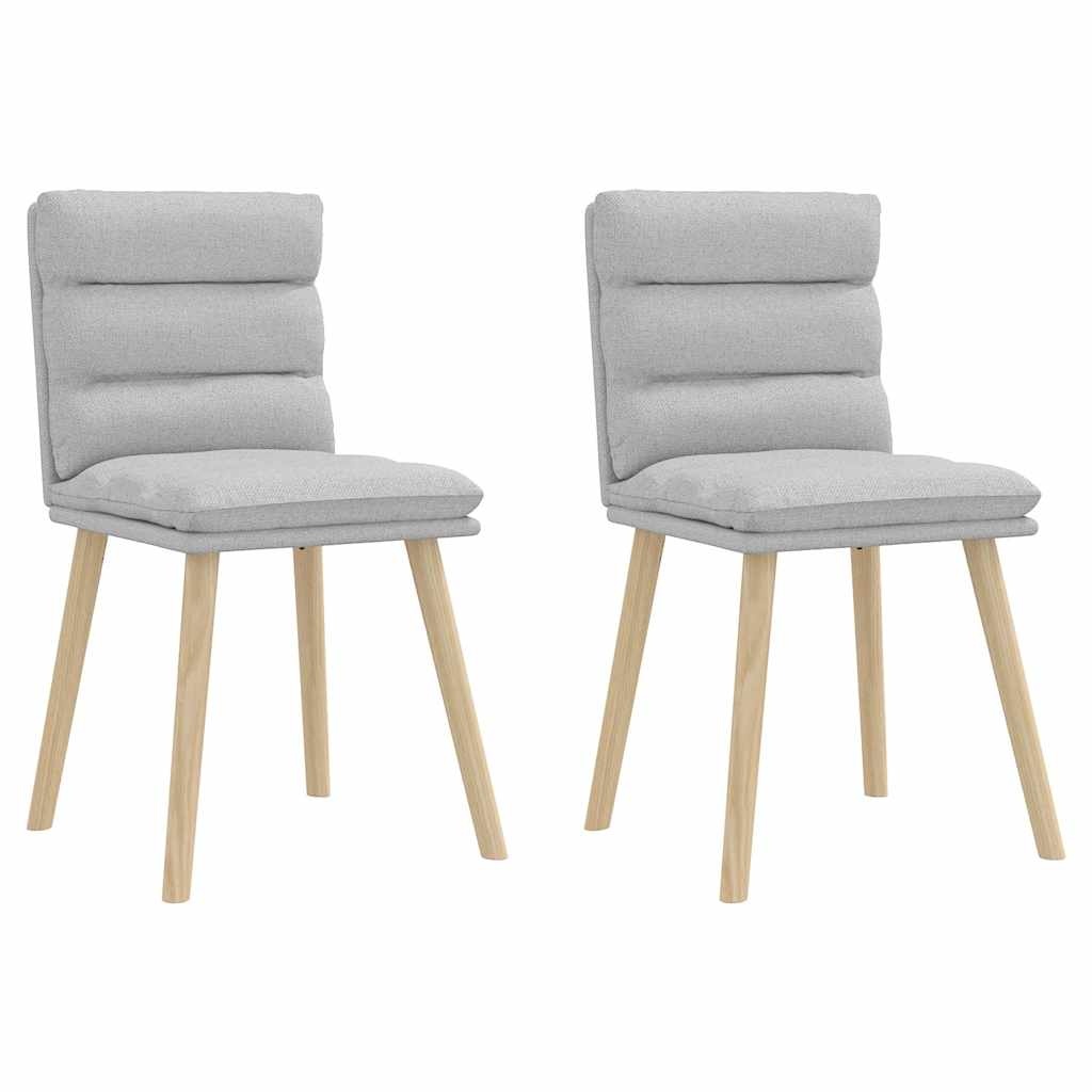 Eetkamerstoelen 2 stuks Wolk Grijs - 60% Korting